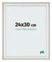 Bilderrahmen 24x30cm Weiss Gewischt MDF Lazio Vorne Messe | Yourdecoration.at