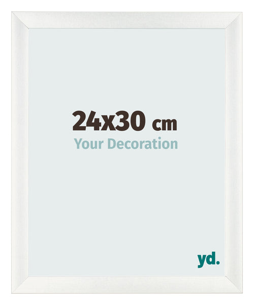 Bilderrahmen 24x30cm Weiß Vintage MDF Pisa Vorne Messe | Yourdecoration.at