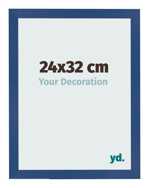 Bilderrahmen 24x32 cm Dunkelblau MDF Bologna Vorne Messe | Yourdecoration.at