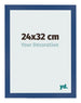 Bilderrahmen 24x32 cm Dunkelblau MDF Bologna Vorne Messe | Yourdecoration.at