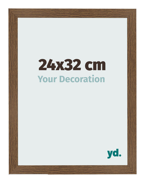 Bilderrahmen 24x32 cm Eiche Rustikal MDF Bologna Vorne Messe | Yourdecoration.at
