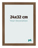 Bilderrahmen 24x32 cm Eiche Rustikal MDF Bologna Vorne Messe | Yourdecoration.at