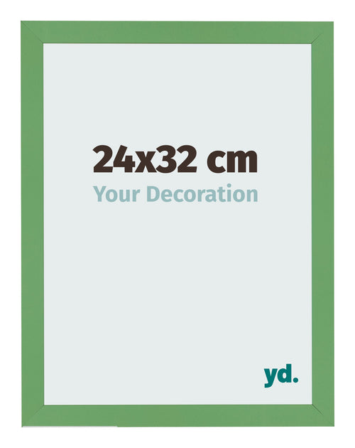 Bilderrahmen 24x32 cm Grun MDF Bologna Vorne Messe | Yourdecoration.at