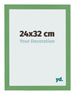 Bilderrahmen 24x32 cm Grun MDF Bologna Vorne Messe | Yourdecoration.at