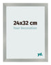 Bilderrahmen 24x32cm Aluminium Gebürstet MDF Bologna Vorne Messe | Yourdecoration.at