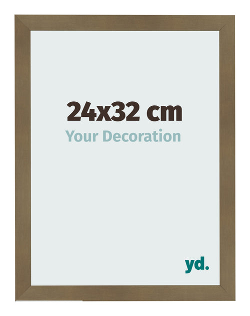 Bilderrahmen 24x32cm Bronze Dekor MDF Bologna Vorne Messe | Yourdecoration.at