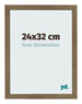 Bilderrahmen 24x32cm Bronze Dekor MDF Bologna Vorne Messe | Yourdecoration.at