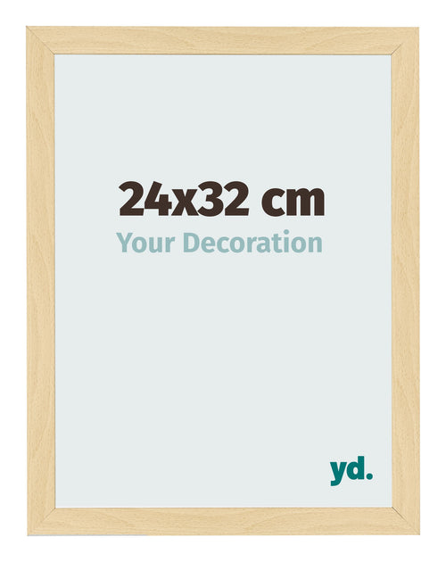 Bilderrahmen 24x32cm Buche Dekor MDF Bologna Vorne Messe | Yourdecoration.at