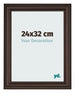 Bilderrahmen 24x32cm Eiche Dunkel MDF Lazio Vorne Messe | Yourdecoration.at