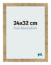 Bilderrahmen 24x32cm Gold Antik MDF Bologna Vorne Messe | Yourdecoration.at