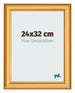 Bilderrahmen 24x32cm Gold Matt MDF Lazio Vorne Messe | Yourdecoration.at