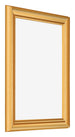 Bilderrahmen 24x32cm Gold Matt MDF Lazio Vorne Schrag | Yourdecoration.at
