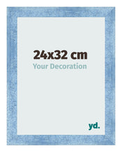 Bilderrahmen 24x32cm Hellblau Gewischt MDF Pisa Vorne Messe | Yourdecoration.at