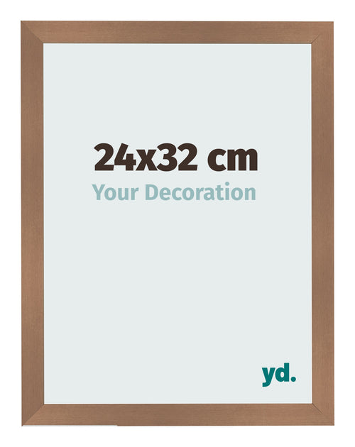 Bilderrahmen 24x32cm Kupfer Dekor MDF Bologna Vorne Messe | Yourdecoration.at