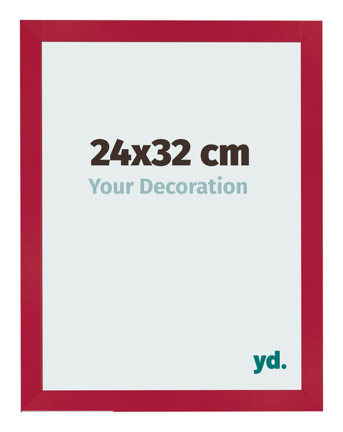 Bilderrahmen 24x32cm Rot MDF Bologna Vorne Messe | Yourdecoration.at