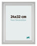 Bilderrahmen 24x32cm Silber Matt MDF Lazio Vorne Messe | Yourdecoration.at