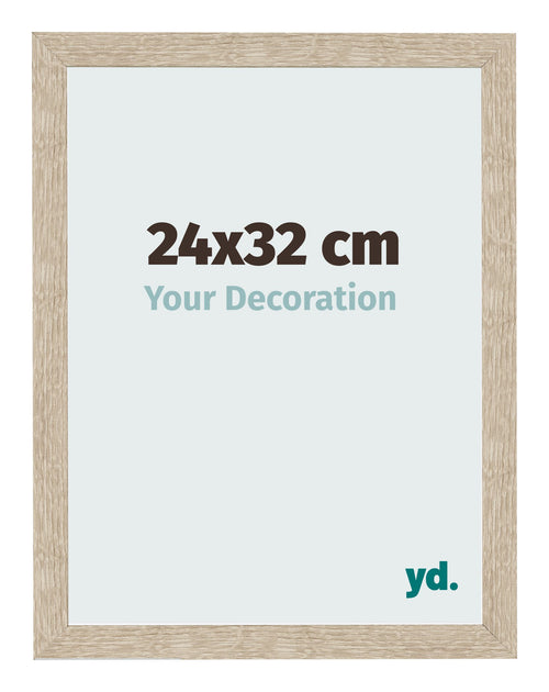 Bilderrahmen 24x32cm Sonoma Eiche MDF Bologna Vorne Messe | Yourdecoration.at