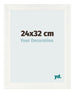 Bilderrahmen 24x32cm Weiß Vintage MDF Pisa Vorne Messe | Yourdecoration.at