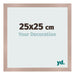 Bilderrahmen 25x25 cm Altrosa MDF Bologna Vorne Messe | Yourdecoration.at