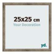 Bilderrahmen 25x25 cm Metall Vintage MDF Bologna Vorne Messe | Yourdecoration.at