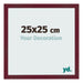 Bilderrahmen 25x25 cm Weinrot Gewischt MDF Bologna Vorne Messe | Yourdecoration.at