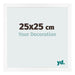 Bilderrahmen 25x25 cm Weiss Matt MDF Bologna Vorne Messe | Yourdecoration.at
