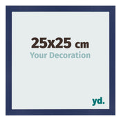 Bilderrahmen 25x25cm Dunkelblau Gewischt MDF Bologna Vorne Messe | Yourdecoration.at