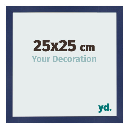 Bilderrahmen 25x25cm Dunkelblau Gewischt MDF Bologna Vorne Messe | Yourdecoration.at