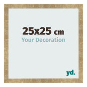Bilderrahmen 25x25cm Gold Antik MDF Bologna Vorne Messe | Yourdecoration.at