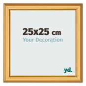 Bilderrahmen 25x25cm Gold Matt MDF Lazio Vorne Messe | Yourdecoration.at
