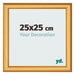 Bilderrahmen 25x25cm Gold Matt MDF Lazio Vorne Messe | Yourdecoration.at