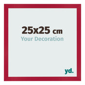 Bilderrahmen 25x25cm Rot MDF Bologna Vorne Messe | Yourdecoration.at