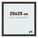 Bilderrahmen 25x25cm Schwarz Gemasert MDF Bologna Vorne Messe | Yourdecoration.at