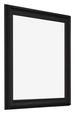 Bilderrahmen 25x25cm Schwarz Gemasert MDF Lazio Vorne Schrag | Yourdecoration.at