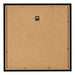 Bilderrahmen 25x25cm Schwarz Hochglanz MDF Bologna Ruckseite | Yourdecoration.at