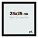 Bilderrahmen 25x25cm Schwarz Hochglanz MDF Bologna Vorne Messe | Yourdecoration.at