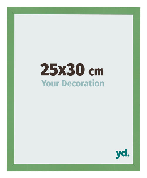 Bilderrahmen 25x30 cm Grun MDF Bologna Vorne Messe | Yourdecoration.at