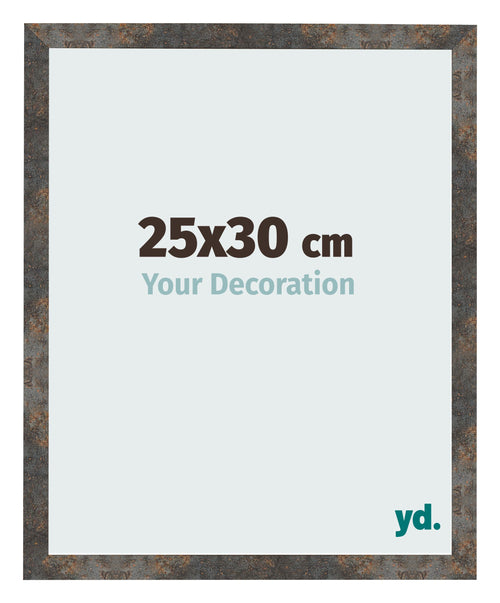 Bilderrahmen 25x30 cm Oxidiertes Metall MDF Bologna Vorne Messe | Yourdecoration.at