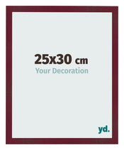 Bilderrahmen 25x30 cm Weinrot Gewischt MDF Bologna Vorne Messe | Yourdecoration.at
