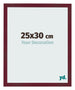 Bilderrahmen 25x30 cm Weinrot Gewischt MDF Bologna Vorne Messe | Yourdecoration.at