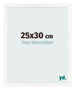 Bilderrahmen 25x30 cm Weiss Hochglanz MDF Bologna Vorne Messe | Yourdecoration.at