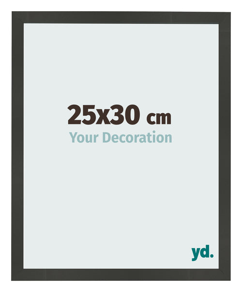 Bilderrahmen 25x30cm Antrazit MDF Bologna Vorne Messe | Yourdecoration.at
