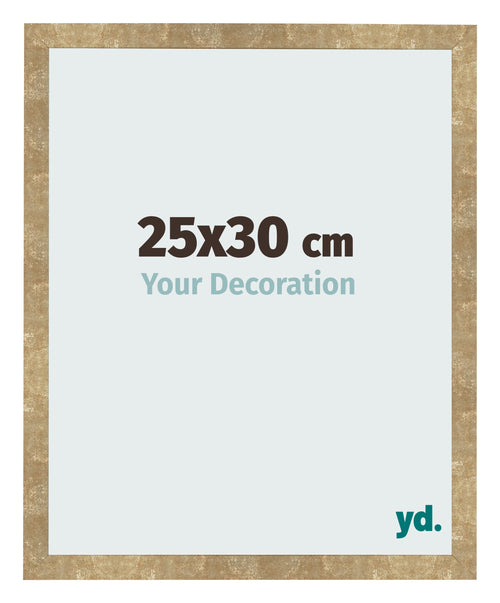 Bilderrahmen 25x30cm Gold Antik MDF Bologna Vorne Messe | Yourdecoration.at