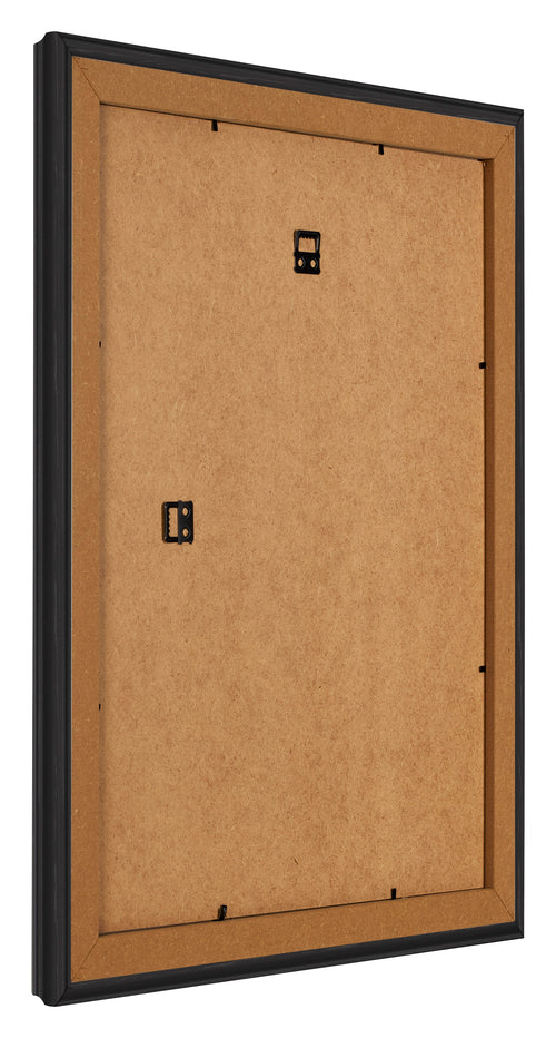 Bilderrahmen 25x30cm Schwarz Gemasert MDF Lazio Ruckseite Schrag | Yourdecoration.at