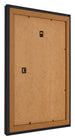 Bilderrahmen 25x30cm Schwarz Gemasert MDF Lazio Ruckseite Schrag | Yourdecoration.at