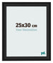 Bilderrahmen 25x30cm Schwarz Gemasert MDF Lazio Vorne Messe | Yourdecoration.at