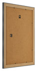 Bilderrahmen 25x30cm Schwarz Silber Poliert MDF Pisa Ruckseite Schrag | Yourdecoration.at