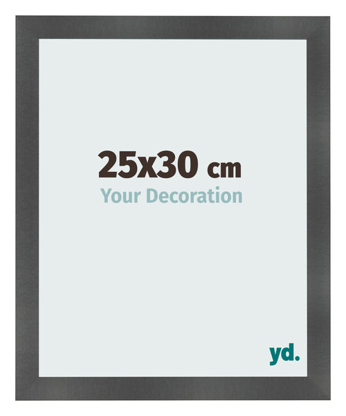 Bilderrahmen 25x30cm Schwarz Silber Poliert MDF Pisa Vorne Messe | Yourdecoration.at