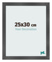 Bilderrahmen 25x30cm Schwarz Silber Poliert MDF Pisa Vorne Messe | Yourdecoration.at