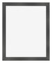 Bilderrahmen 25x30cm Schwarz Silber Poliert MDF Pisa Vorne | Yourdecoration.at